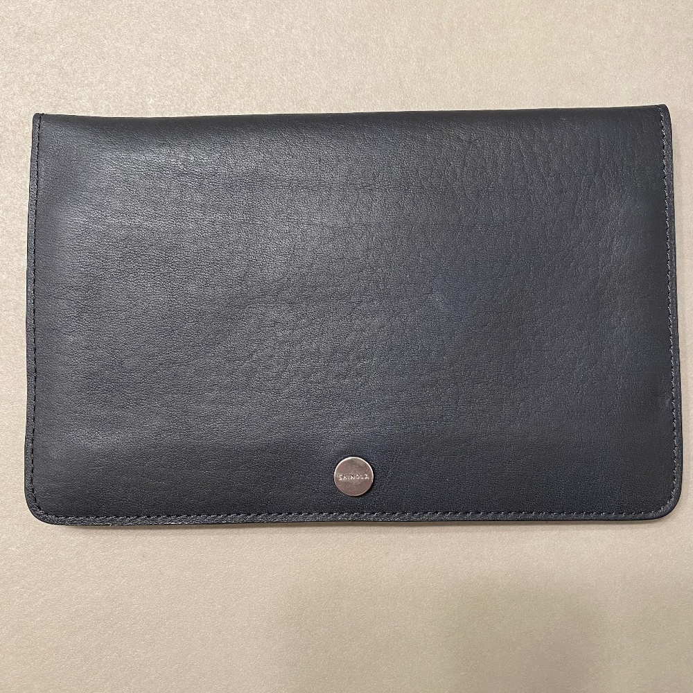 Shinola Leather Clutch & Zipper Pouch - NWT
